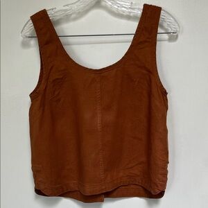 Rust/Brown Sleeveless Women's Top